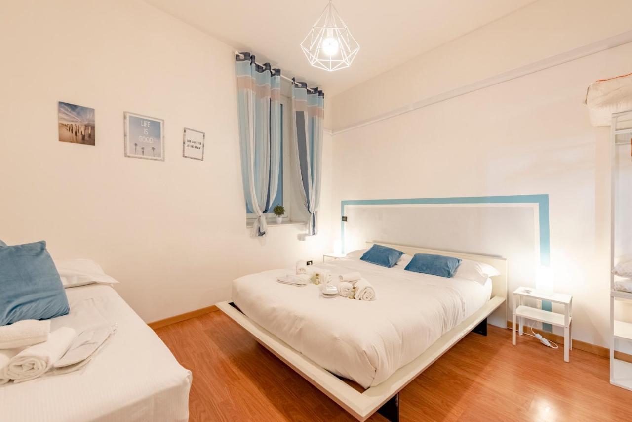 Mazzini 12, Elegant Central Apartment With Free Private Garage 800 M, Air Conditioning, Wi-Fi, Just 100 M From The Public Beach Rapallo Exterior photo