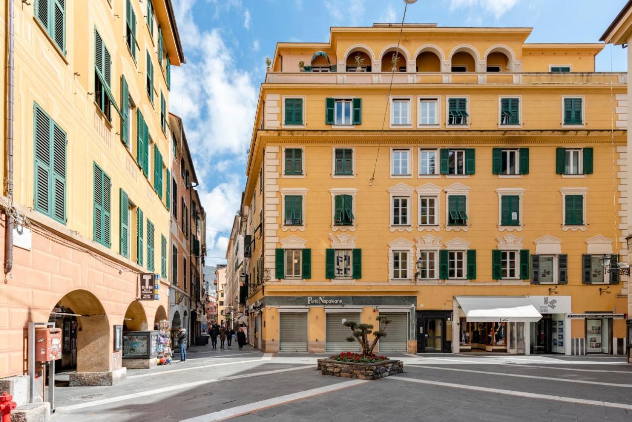 Mazzini 12, Elegant Central Apartment With Free Private Garage 800 M, Air Conditioning, Wi-Fi, Just 100 M From The Public Beach Rapallo Exterior photo